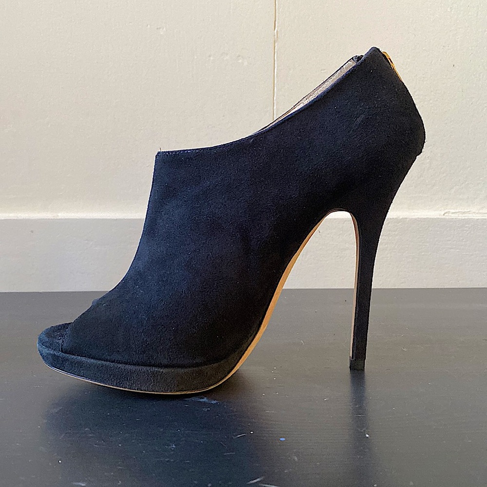 Jimmy Choo Black Suede Booties Size 8 1/2 9